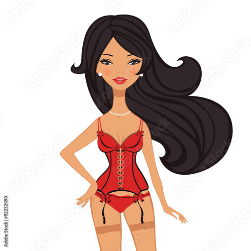 Sexy beautiful woman in lingerie