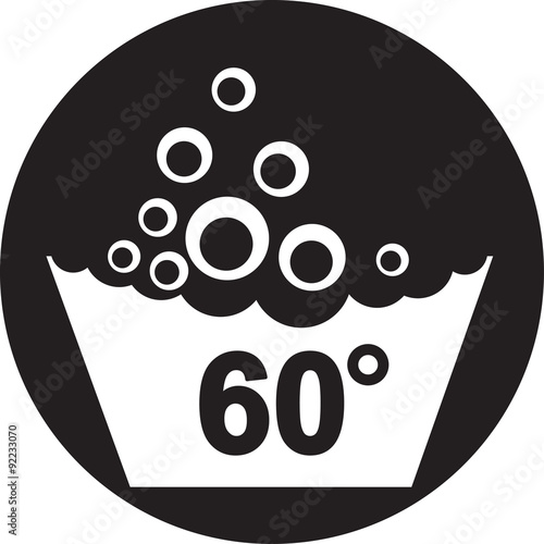 Set of washing symbols icon