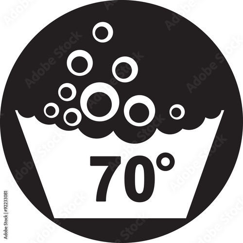 Set of washing symbols icon