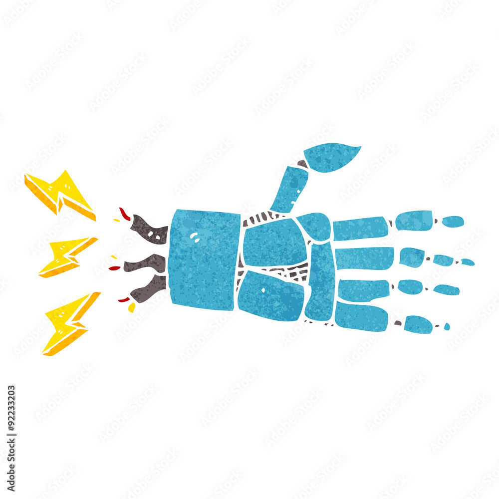 cartoon robot hand cartoon robot hand