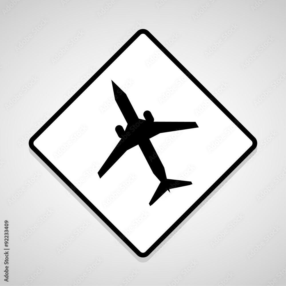 Fototapeta premium Airplane icon great for any use. Vector EPS10.