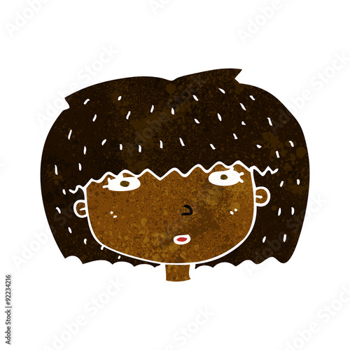 Wallpaper Mural cartoon female face Torontodigital.ca