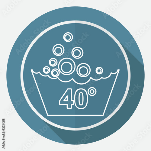 Set of washing symbols icon
