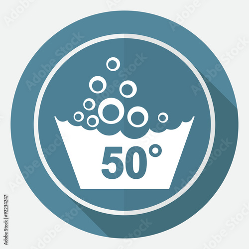 Set of washing symbols icon