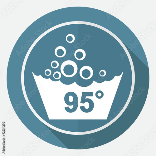 Set of washing symbols icon