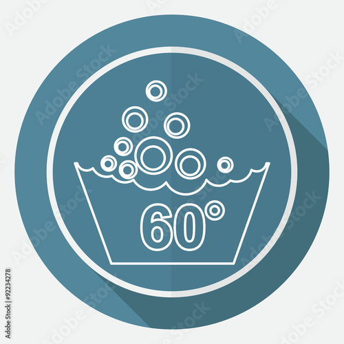 Set of washing symbols icon