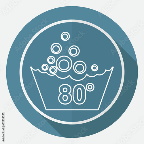 Set of washing symbols icon
