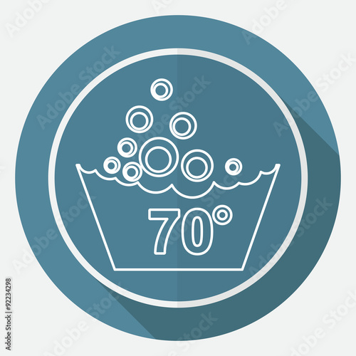 Set of washing symbols icon