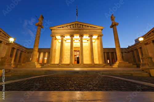 Obraz na płótnie Building of the modern Academy of Athens, the highest research establishment of the country located in Panepistimio is one of the landmarks of Athens w salonie