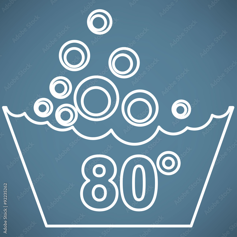 Set of washing symbols icon Set of washing symbols icon