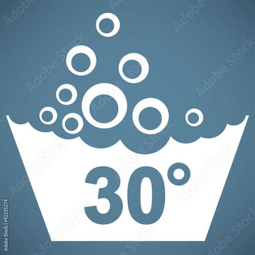 Set of washing symbols icon