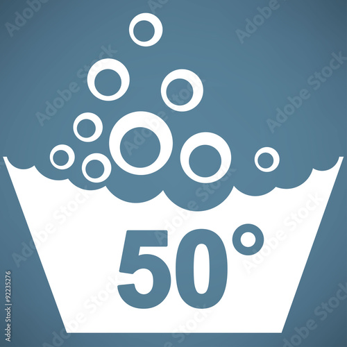Set of washing symbols icon