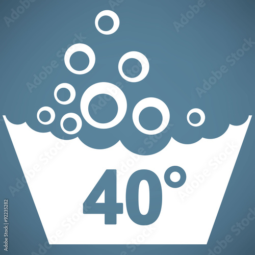 Set of washing symbols icon