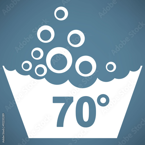 Set of washing symbols icon