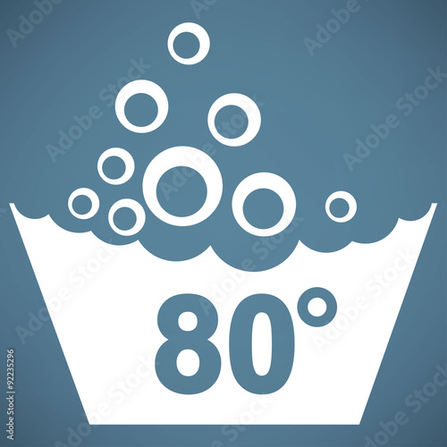 Set of washing symbols icon