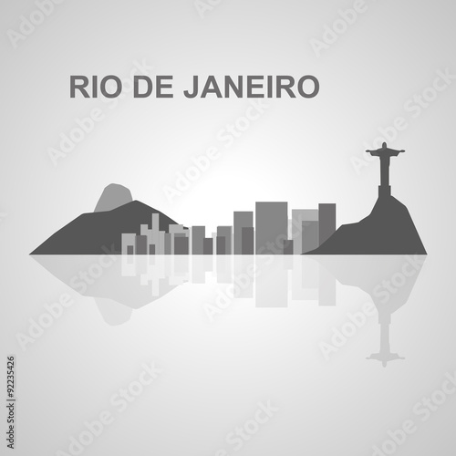 Rio de Janeiro skyline  for your design