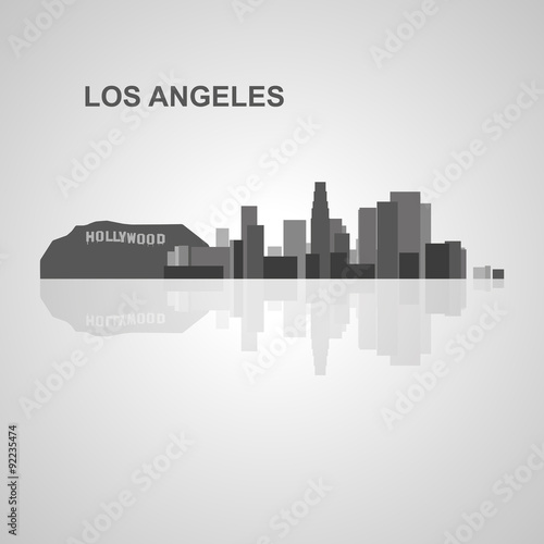 Los Angeles  skyline  for your design