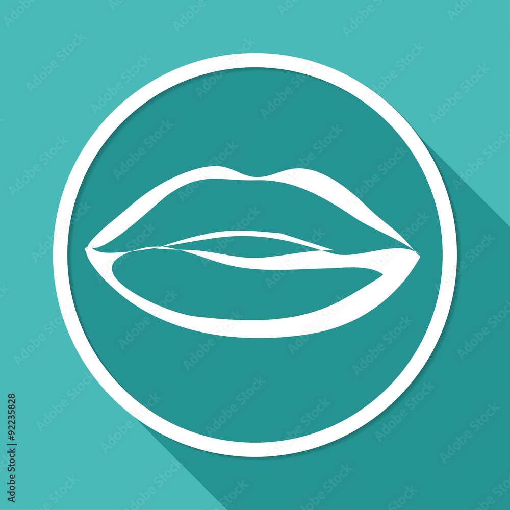 Kiss lips lipstick icon passion symbol people Kiss lips lipstick icon passion symbol people