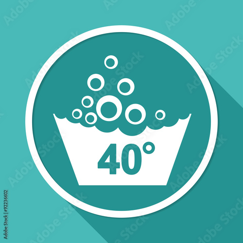 Set of washing symbols icon