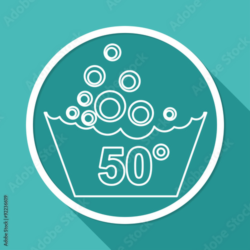Set of washing symbols icon