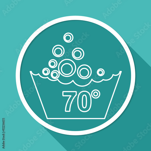 Set of washing symbols icon