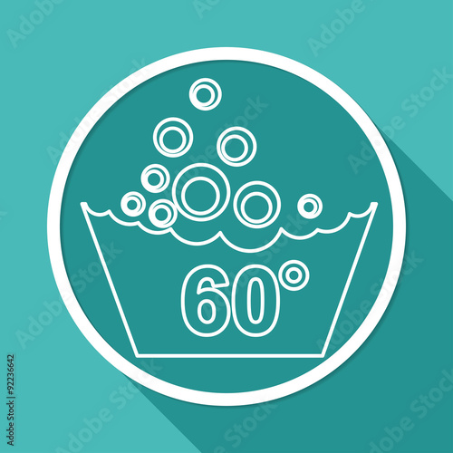 Set of washing symbols icon