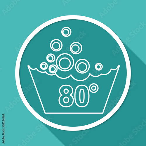 Set of washing symbols icon