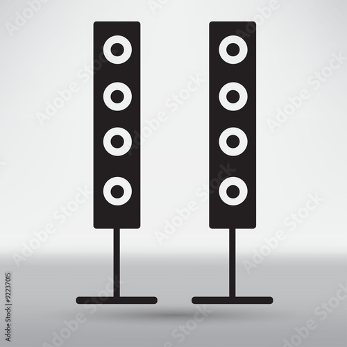 modern black icon subwoofer