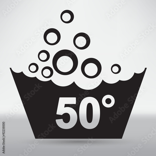 Set of washing symbols icon