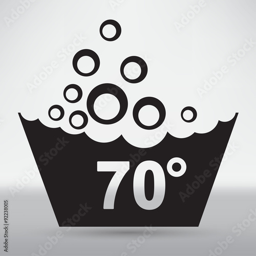 Set of washing symbols icon