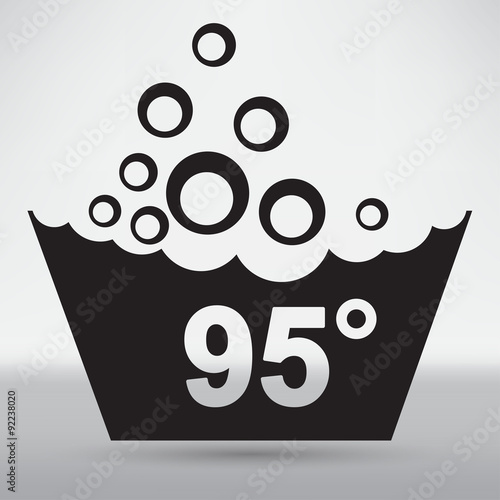 Set of washing symbols icon