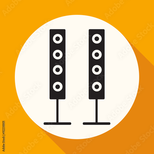 modern black icon subwoofer