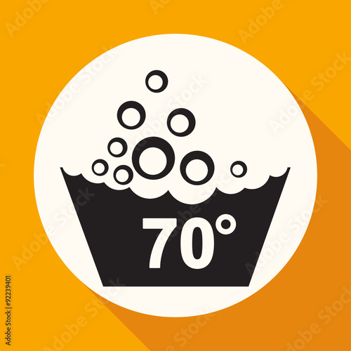 Set of washing symbols icon