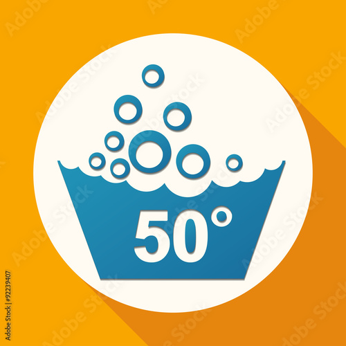 Set of washing symbols icon