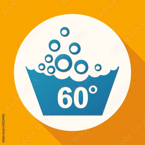Set of washing symbols icon