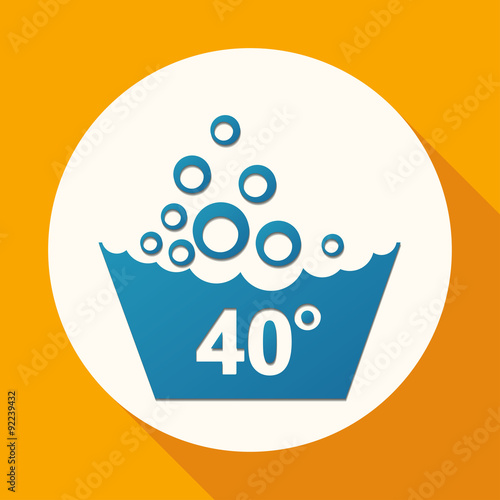 Set of washing symbols icon