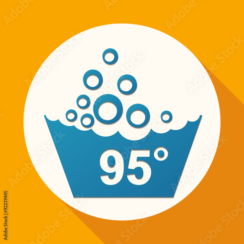 Set of washing symbols icon