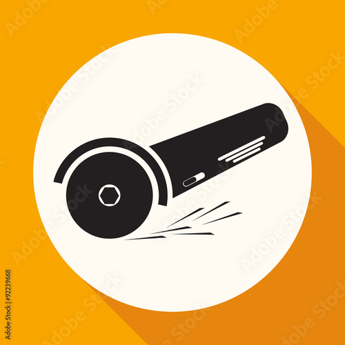 Simple icon angle grinder