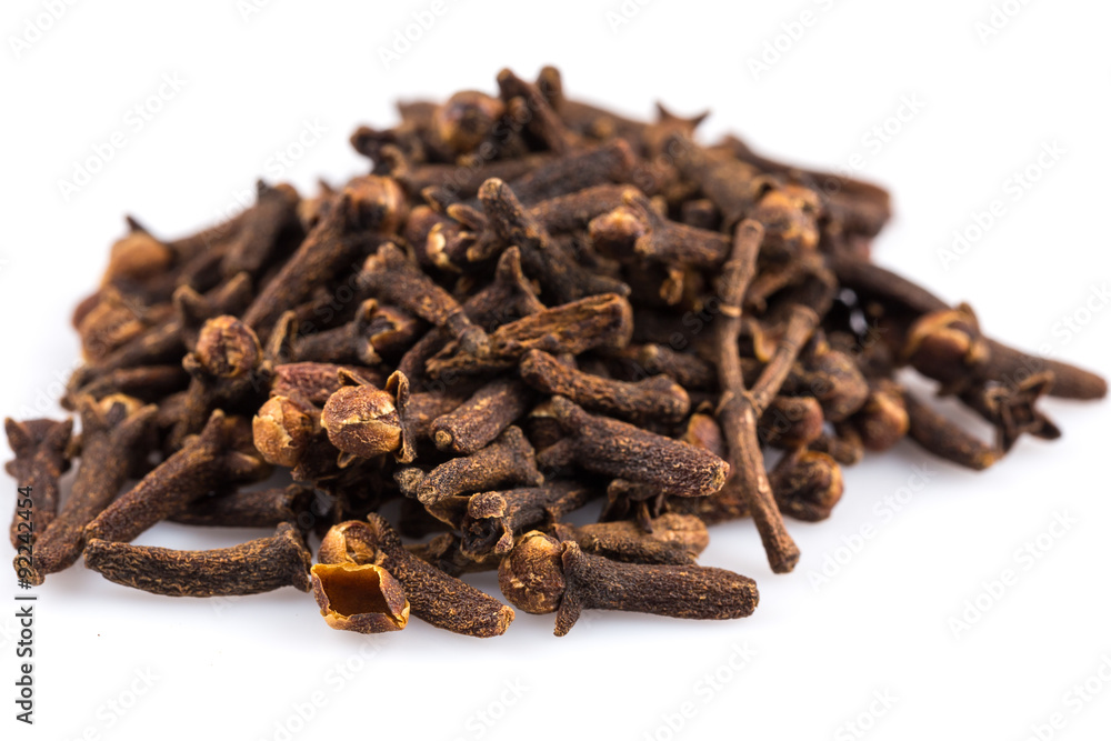 Cloves isolated on white background Cloves isolated on white background