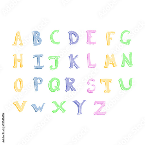 cartoon alphabet