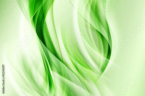 Abstract Floral Green Background Design