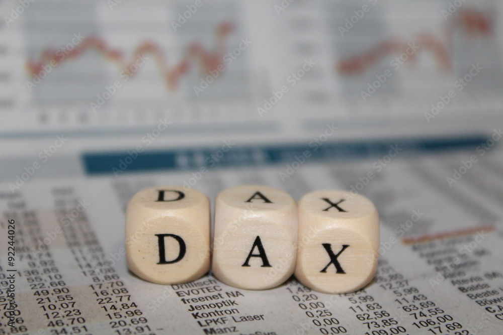 Dax Schriftzug Stock Photo | Adobe Stock