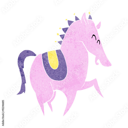 cartoon prancing horse