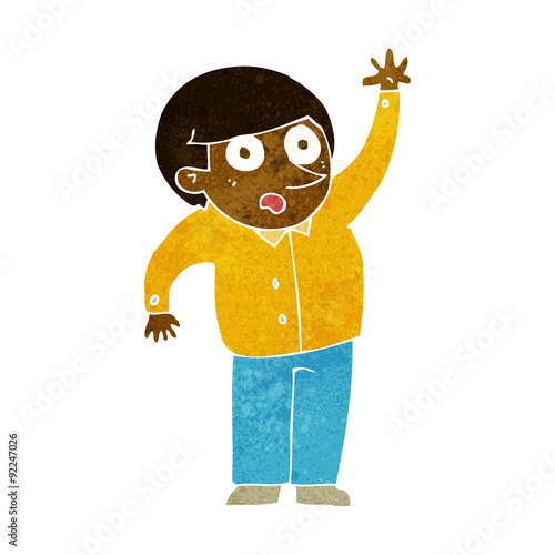 cartoon man asking question