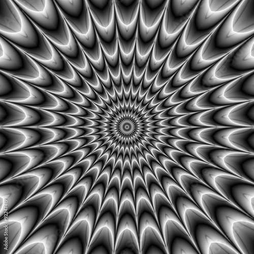 Colorful abstract hypnotic colorful tunnel