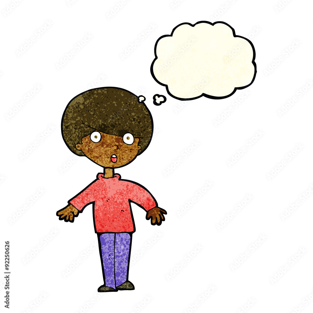 cartoon surprised man with thought bubble cartoon surprised man with thought bubble