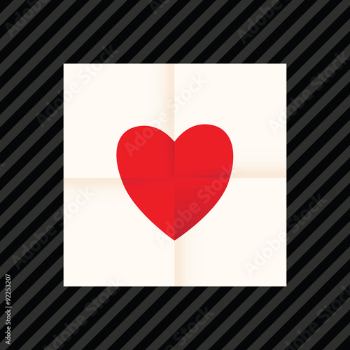 love heart paper background