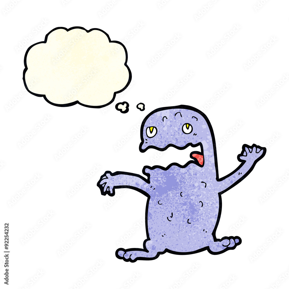 cartoon funny frog with thought bubble cartoon funny frog with thought bubble