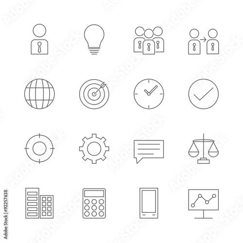 business icons set