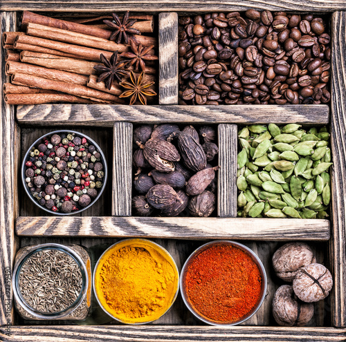 Spices in the box